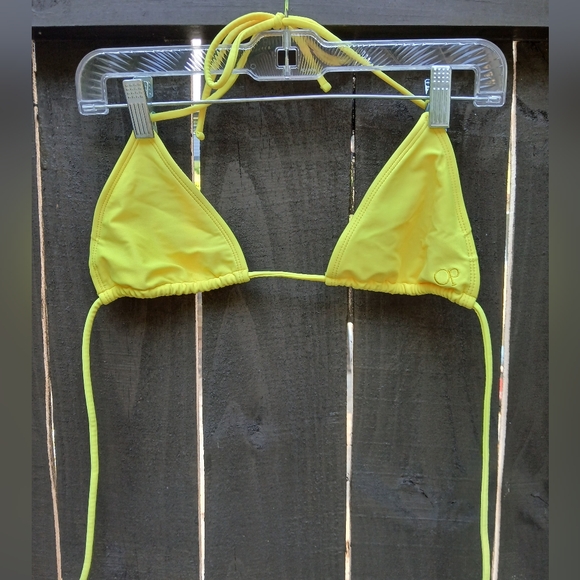 🌞 OP String Unlined triangle Bikini Top 💛 Size XS/ Small 💛 Preloved - Picture 1 of 8